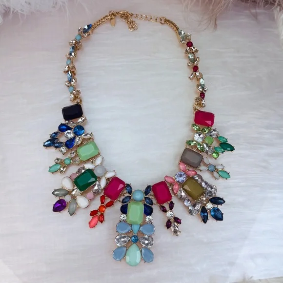 Natasha jewelry Nordstrom 2025 runway Multicolor Statement Necklace - Picture 6 of 9